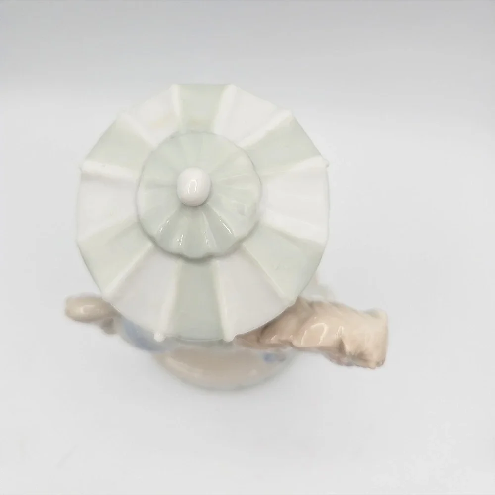 Vintage Pastel Porcelain Carousel Horse Music Box